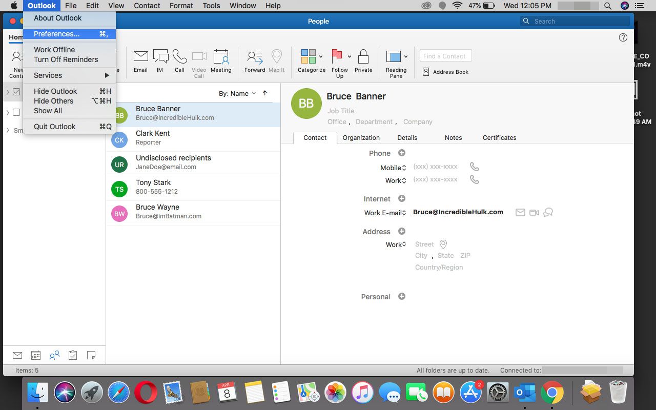 Mac Outlook 2016 Download Address Book